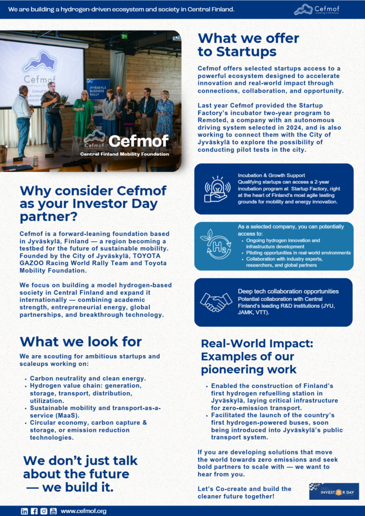 Cefmof Investor Day Proposition